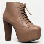 leather brown Jeffrey Campbell Litas dupes